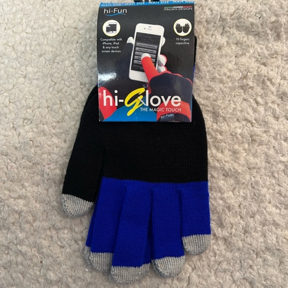 hi-Fun hi-Glove Men's Touchscreen Lightweight Gloves O/S